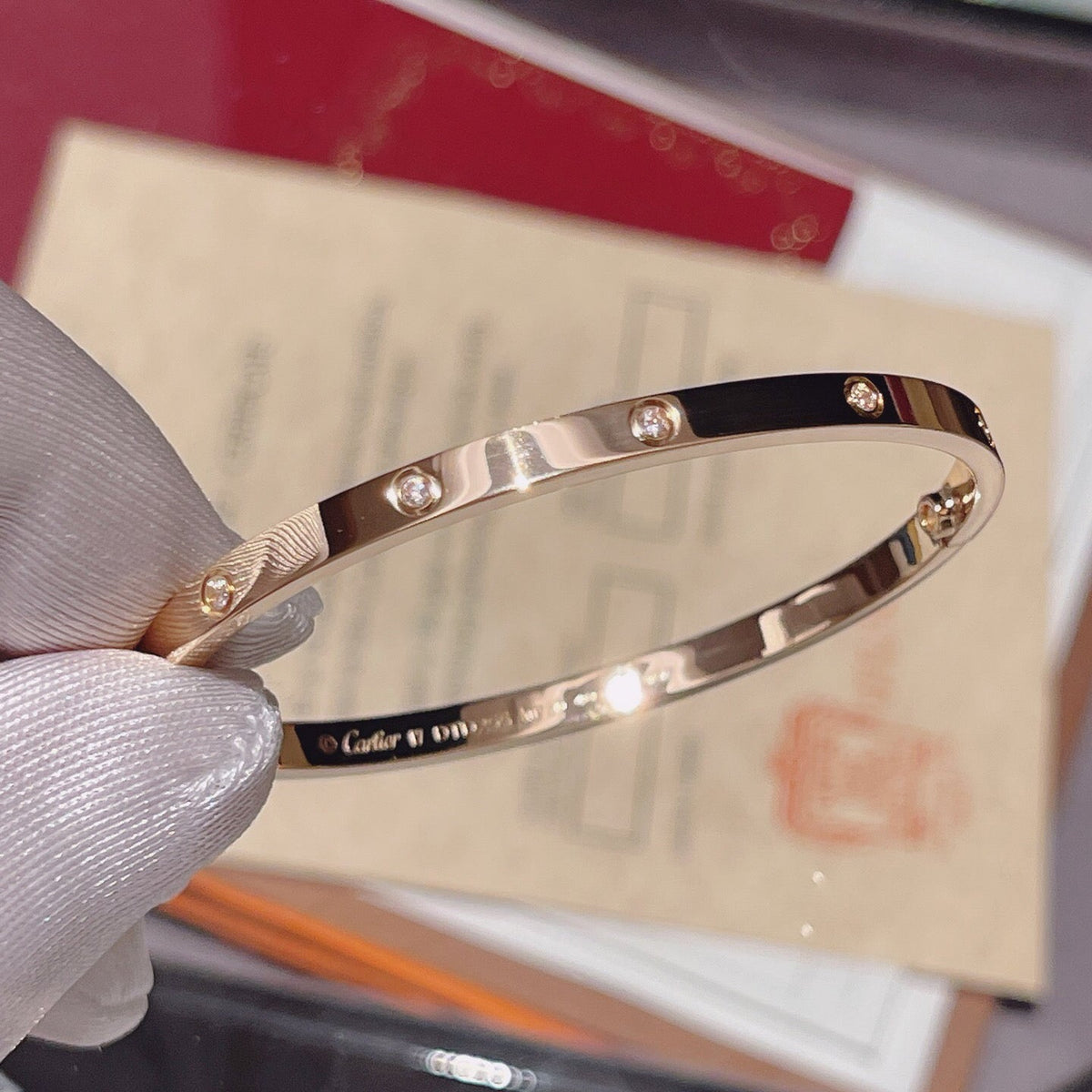 [⭐Corinne]LOVE BRACELET 3.65MM 10 DIAMONDS