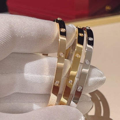 [⭐Corinne]LOVE BRACELET 3.65MM 10 DIAMONDS