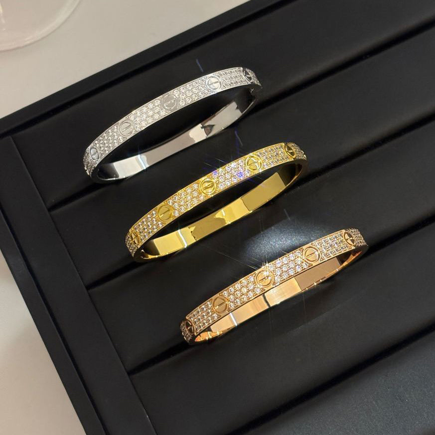 [⭐Corinne]LOVE BRACELET 6.1MM DIAMOND-PAVED