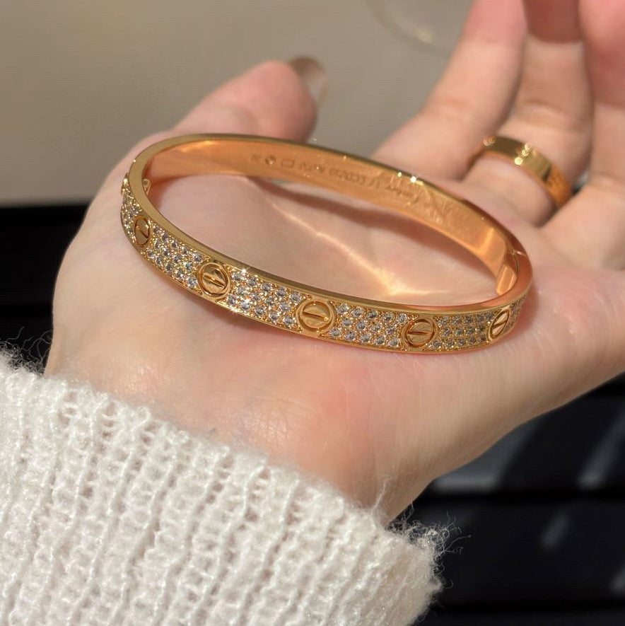 [⭐Corinne]LOVE BRACELET 6.1MM DIAMOND-PAVED
