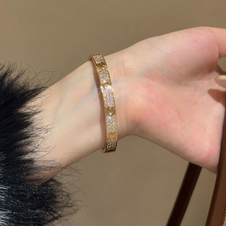 [⭐Corinne]LOVE BRACELET 6.1MM DIAMOND-PAVED