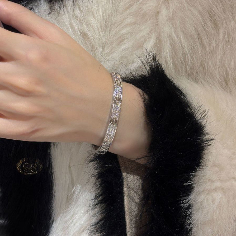 [⭐Corinne]LOVE BRACELET 6.1MM DIAMOND-PAVED