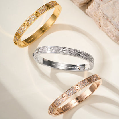 [⭐Corinne]LOVE BRACELET 6.1MM DIAMOND-PAVED