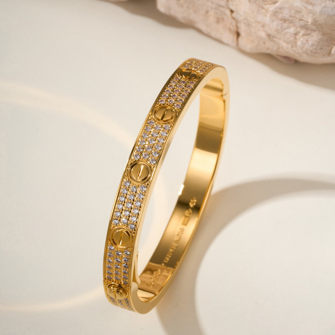 [⭐Corinne]LOVE BRACELET 6.1MM DIAMOND-PAVED