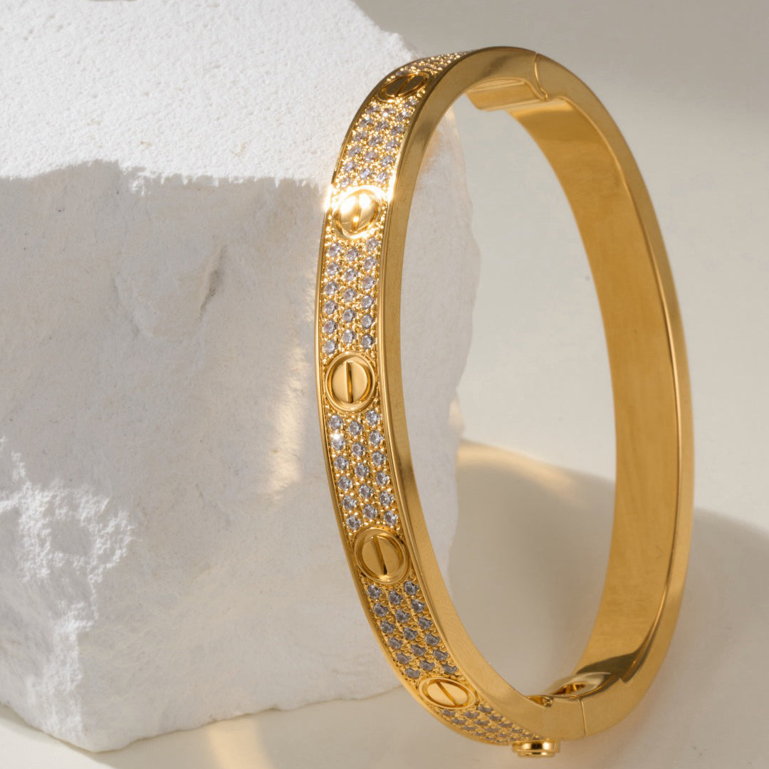 [⭐Corinne]LOVE BRACELET 6.1MM DIAMOND-PAVED