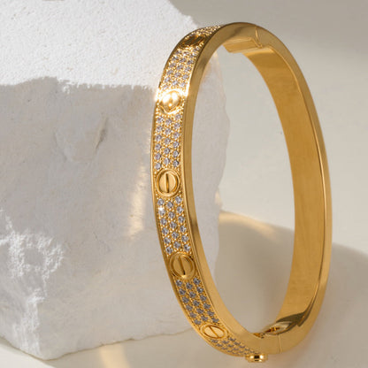 [⭐Corinne]LOVE BRACELET 6.1MM DIAMOND-PAVED