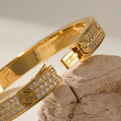 [⭐Corinne]LOVE BRACELET 6.1MM DIAMOND-PAVED