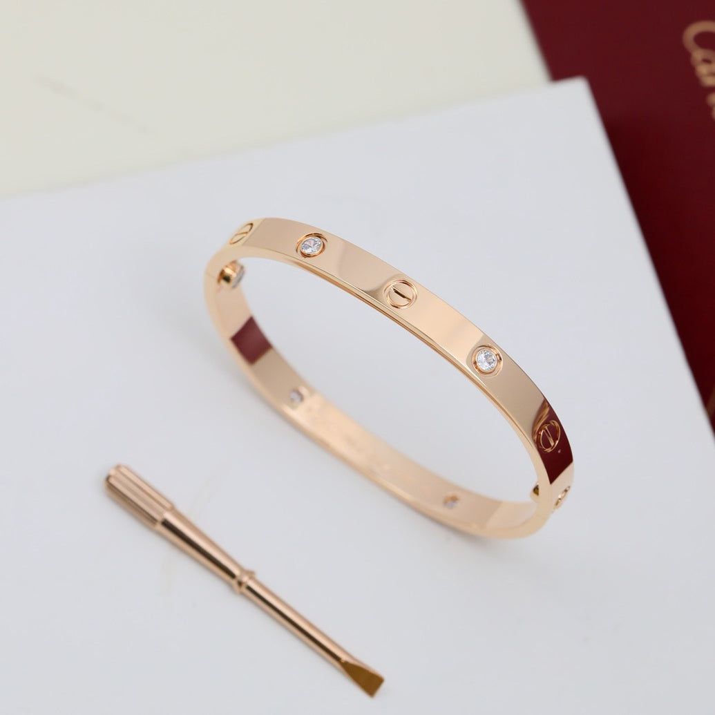 [⭐Corinne]LOVE BRACELET 6.1MM 4 DIAMONDS
