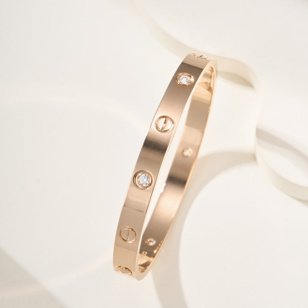 [⭐Corinne]LOVE BRACELET 6.1MM 4 DIAMONDS