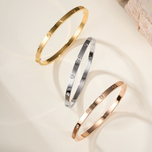 [⭐Corinne]LOVE BRACELET 3.65MM 6 DIAMONDS