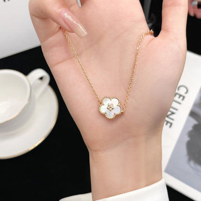 [⭐Corinne]LUCKY WHITE MOP PLUM BLOSSOM  BRACELET