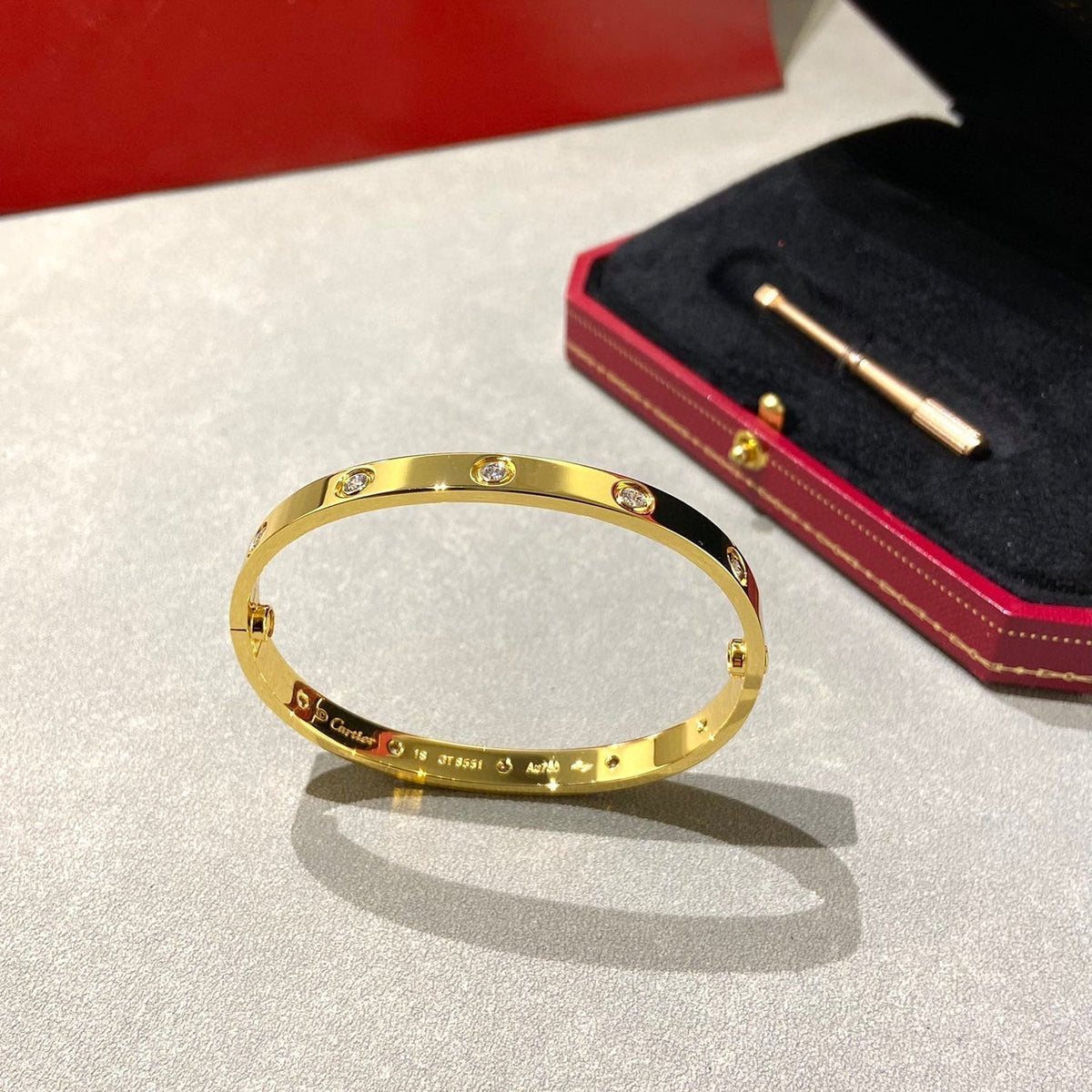 [⭐Corinne]LOVE BRACELET 6.1MM 10 DIAMONDS