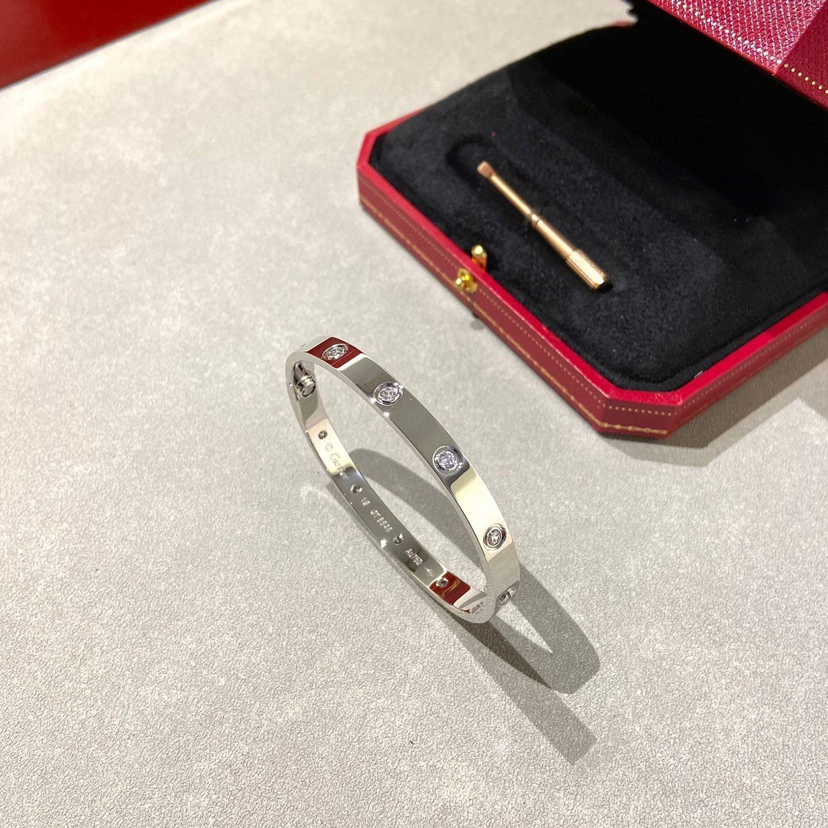[⭐Corinne]LOVE BRACELET 6.1MM 10 DIAMONDS