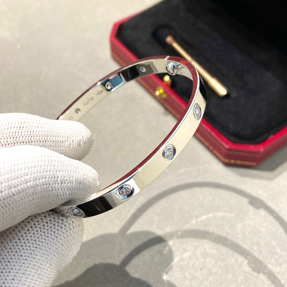 [⭐Corinne]LOVE BRACELET 6.1MM 10 DIAMONDS