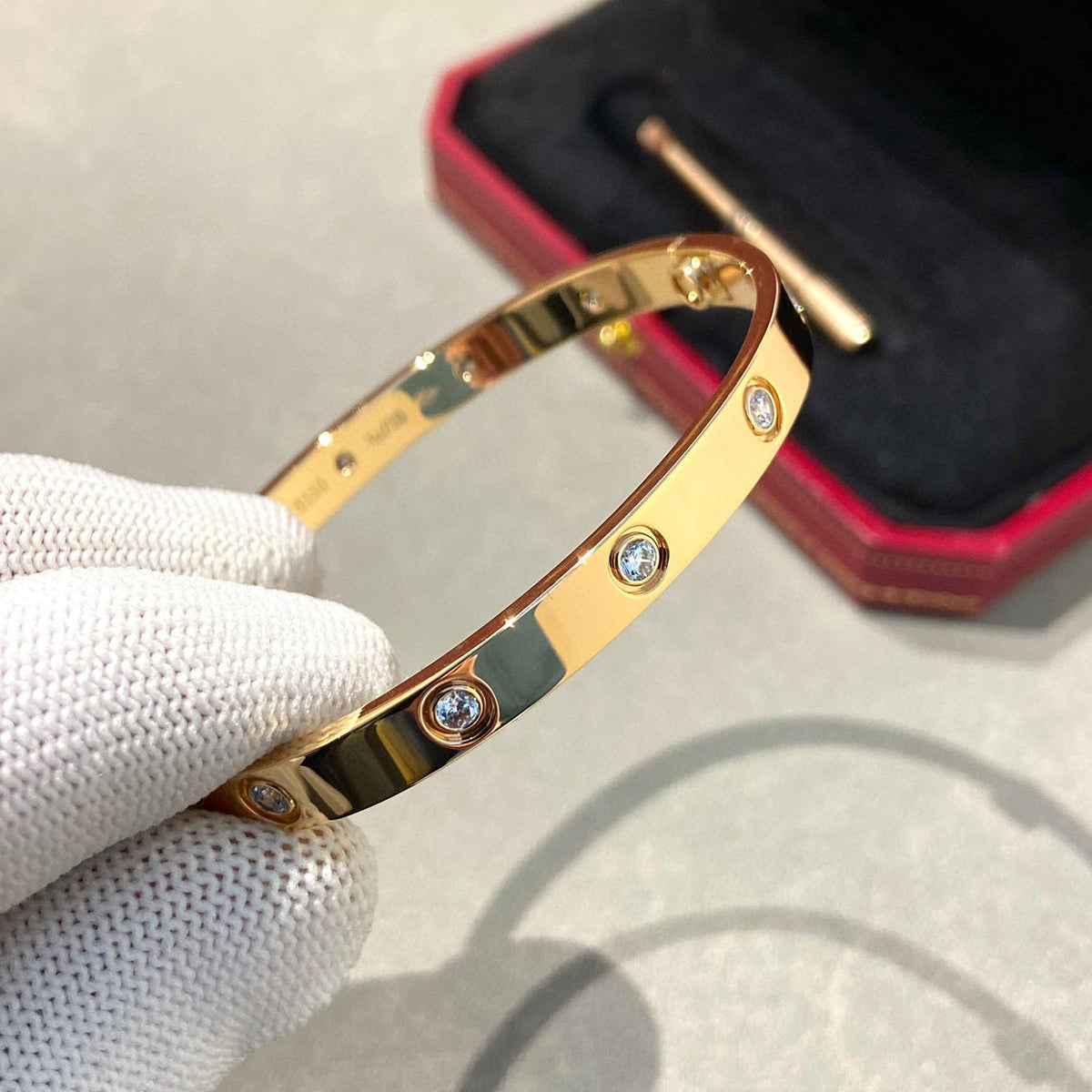 [⭐Corinne]LOVE BRACELET 6.1MM 10 DIAMONDS