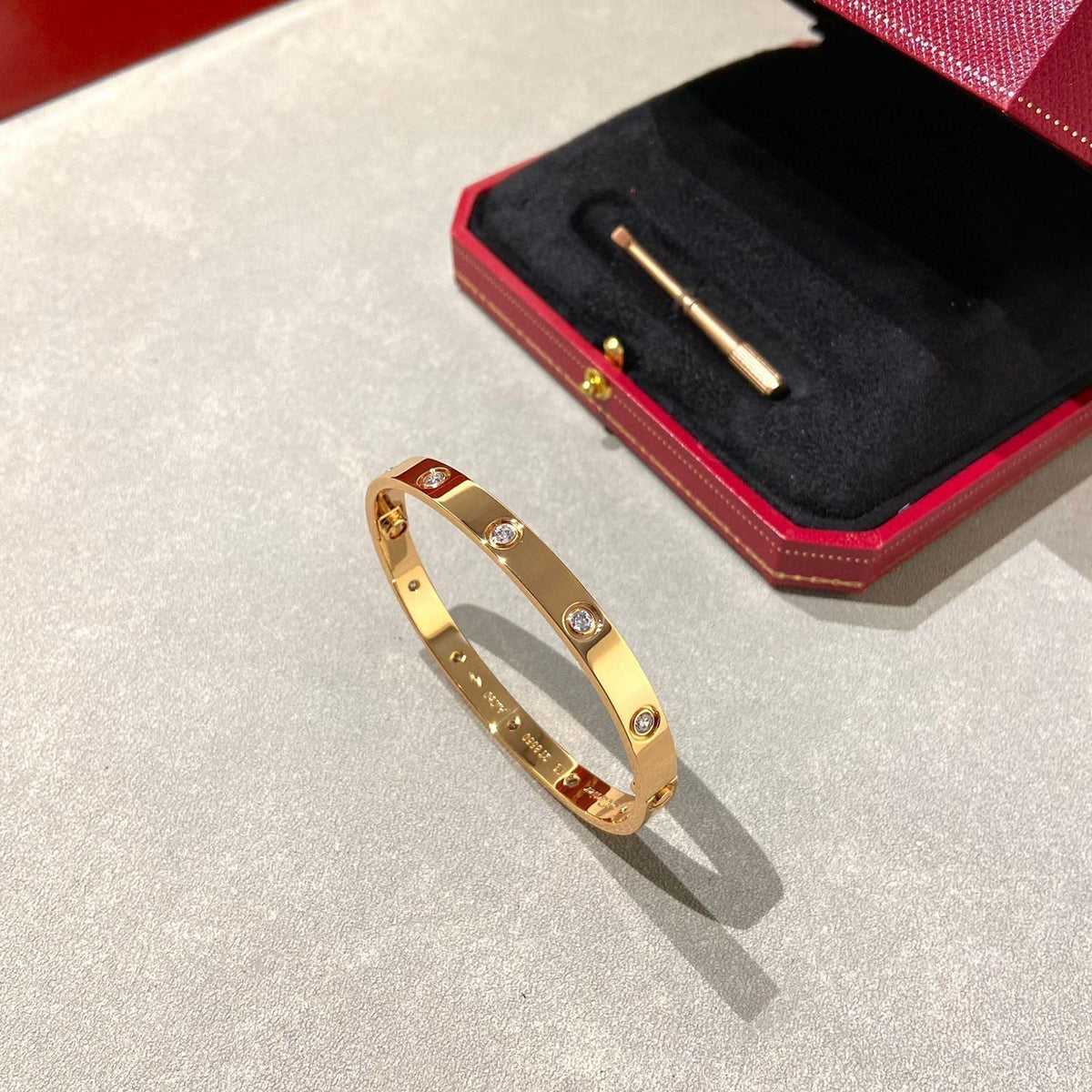 [⭐Corinne]LOVE BRACELET 6.1MM 10 DIAMONDS