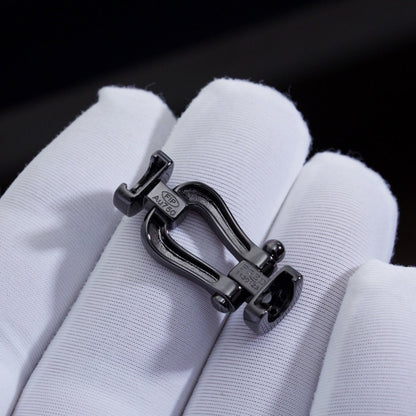 [⭐Corinne]FORCE LARGE SERIES HORSESHOE BLACK SAMURAI BRACELET