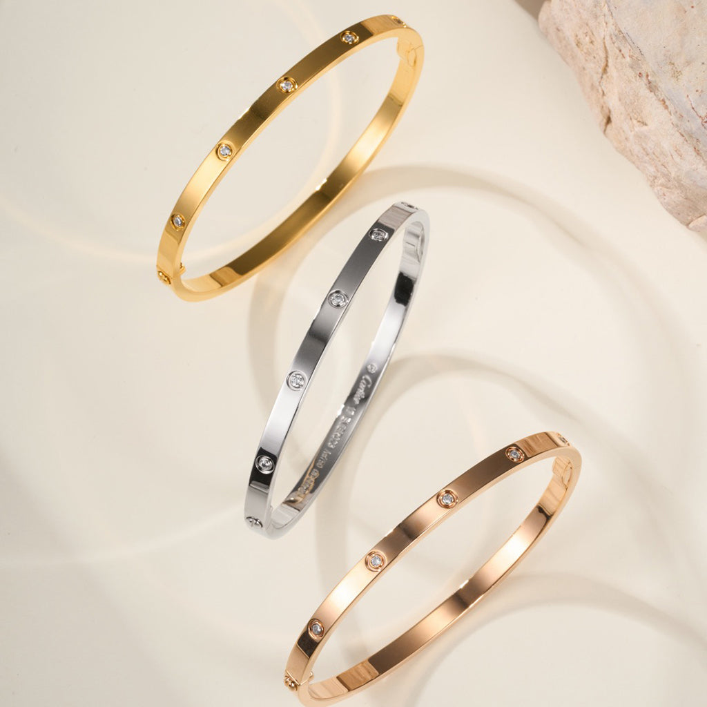 [⭐Corinne]LOVE BRACELET 3.65MM 10 DIAMONDS