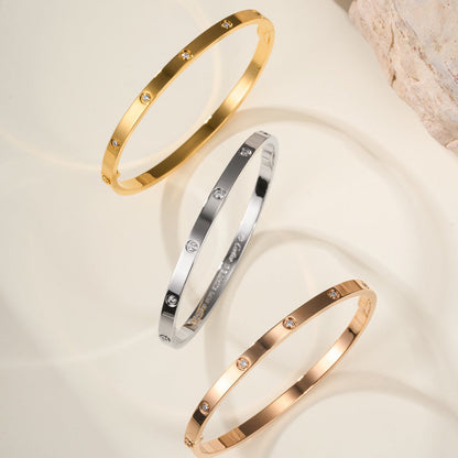 [⭐Corinne]LOVE BRACELET 3.65MM 10 DIAMONDS