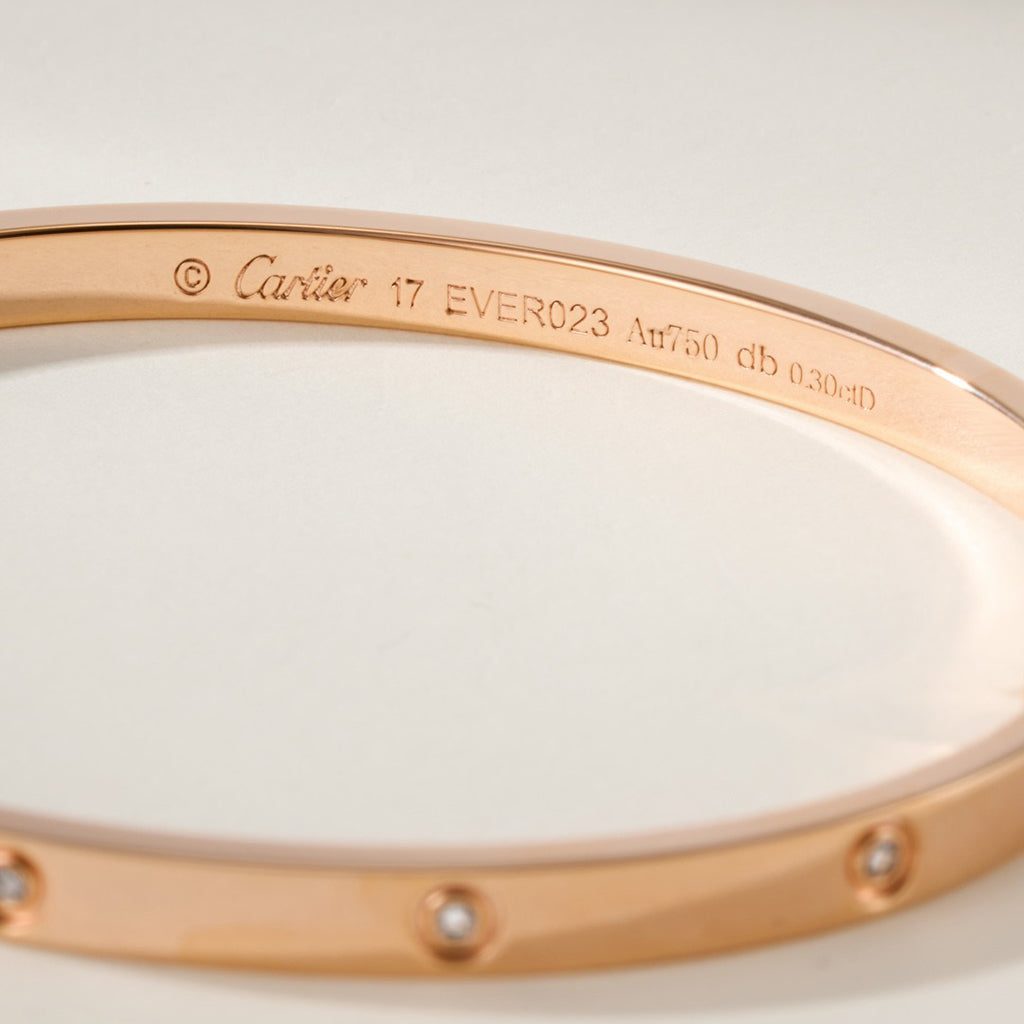 [⭐Corinne]LOVE BRACELET 3.65MM 10 DIAMONDS