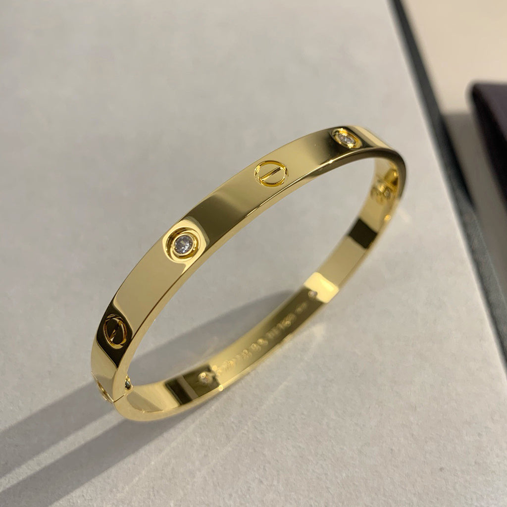 [⭐Corinne]LOVE BRACELET 6.1MM 4 DIAMONDS