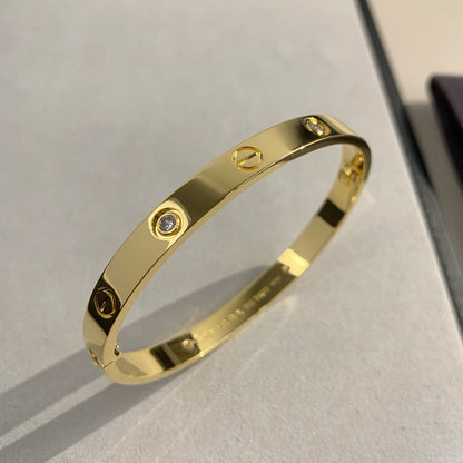 [⭐Corinne]LOVE BRACELET 6.1MM 4 DIAMONDS