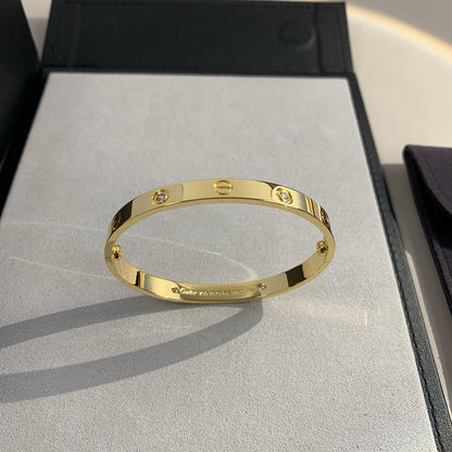 [⭐Corinne]LOVE BRACELET 6.1MM 4 DIAMONDS