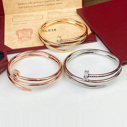 [⭐Corinne]JUSTE BRACELET 3.5MM DOUBLE ROW DIAMOND