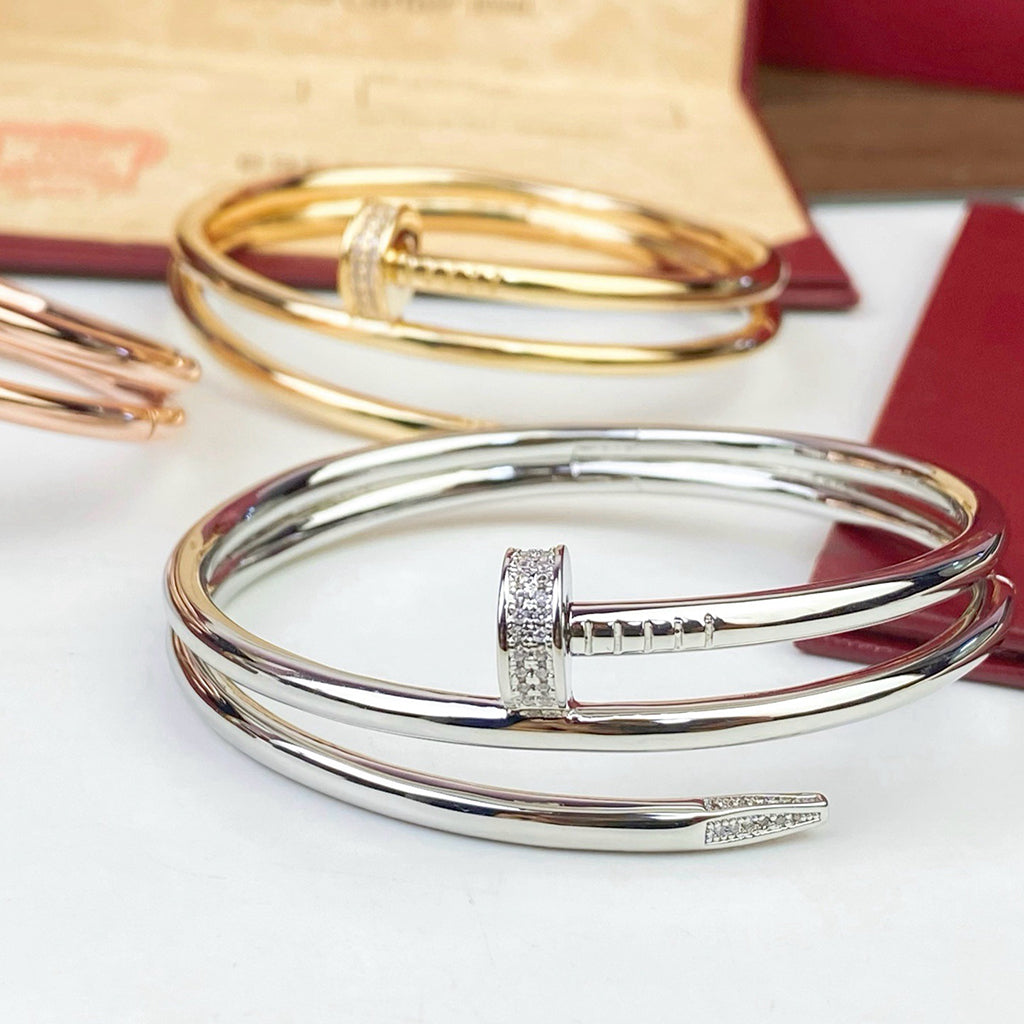 [⭐Corinne]JUSTE BRACELET 3.5MM DOUBLE ROW DIAMOND