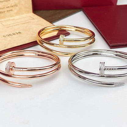 [⭐Corinne]JUSTE BRACELET 3.5MM DOUBLE ROW DIAMOND