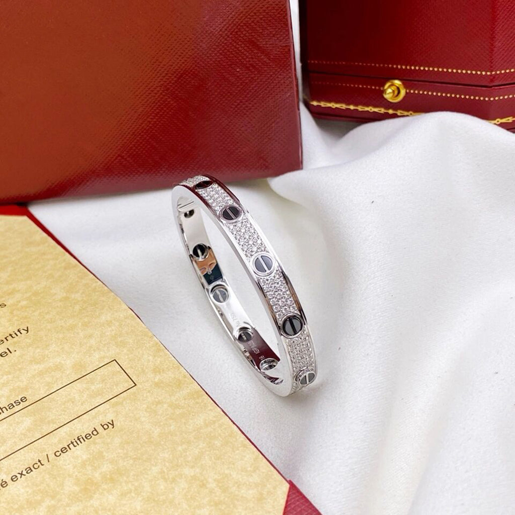 [⭐Corinne]LOVE BRACELET 6.1MM DIAMOND-PAVED CERAMIC