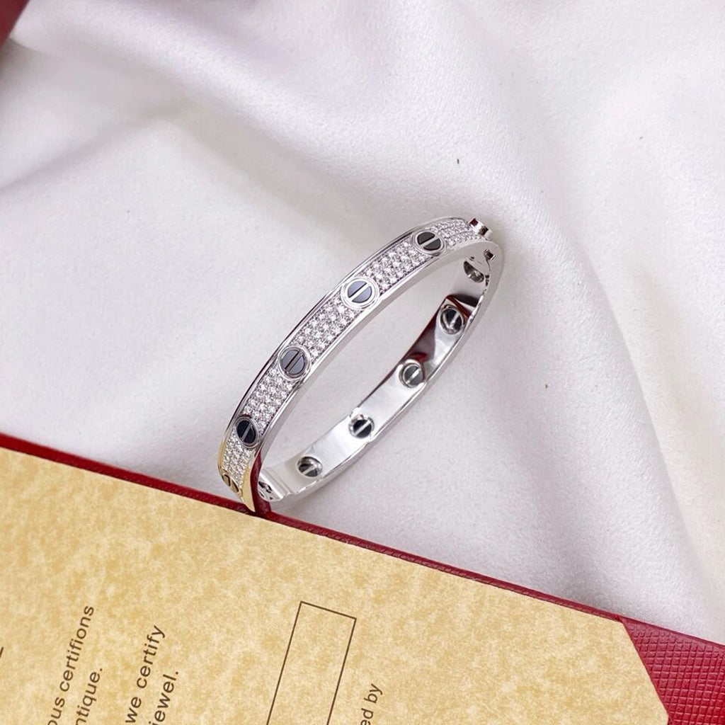 [⭐Corinne]LOVE BRACELET 6.1MM DIAMOND-PAVED CERAMIC
