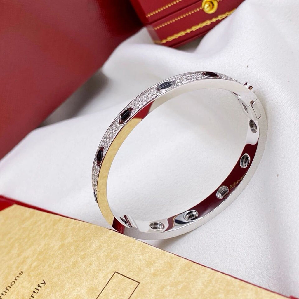 [⭐Corinne]LOVE BRACELET 6.1MM DIAMOND-PAVED CERAMIC