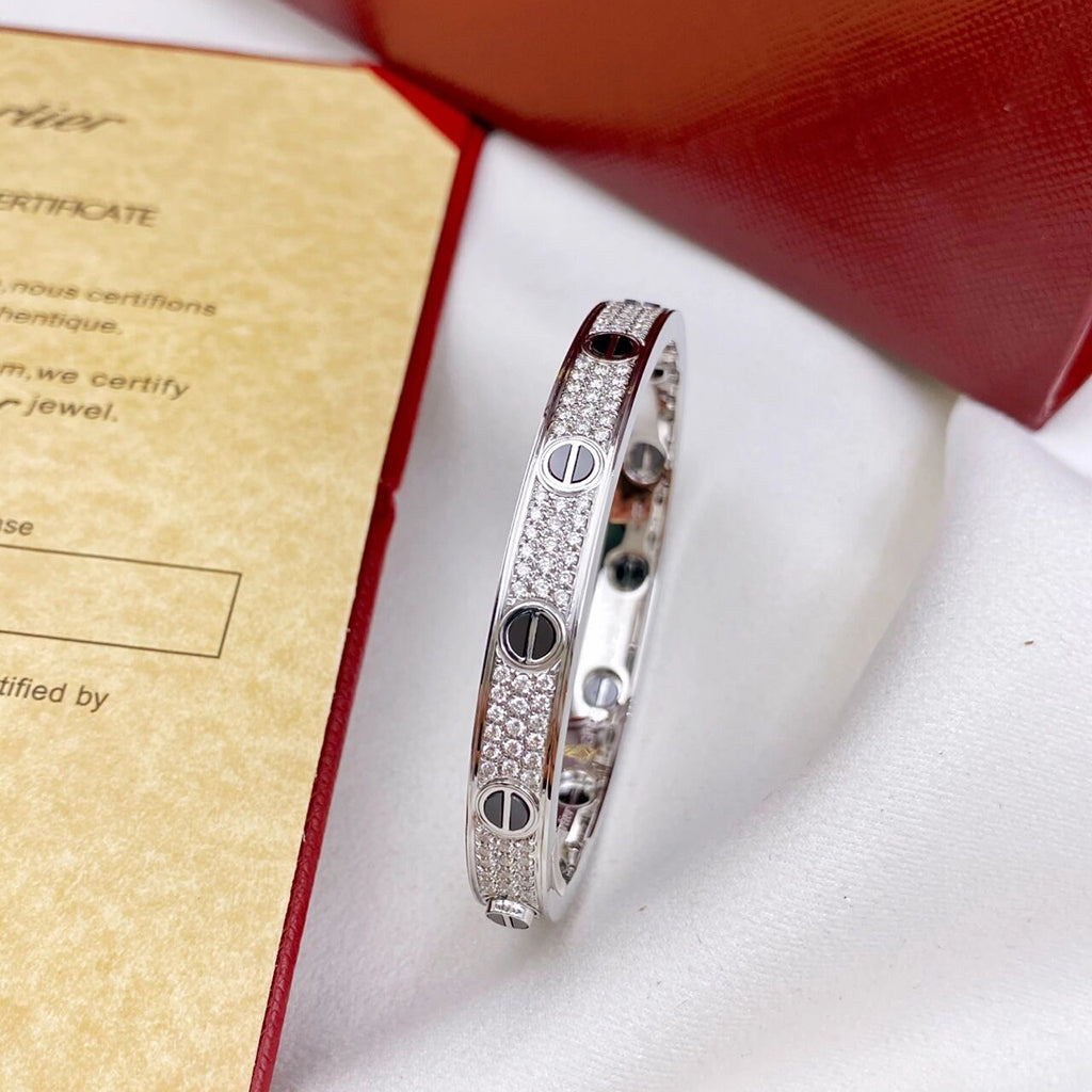 [⭐Corinne]LOVE BRACELET 6.1MM DIAMOND-PAVED CERAMIC