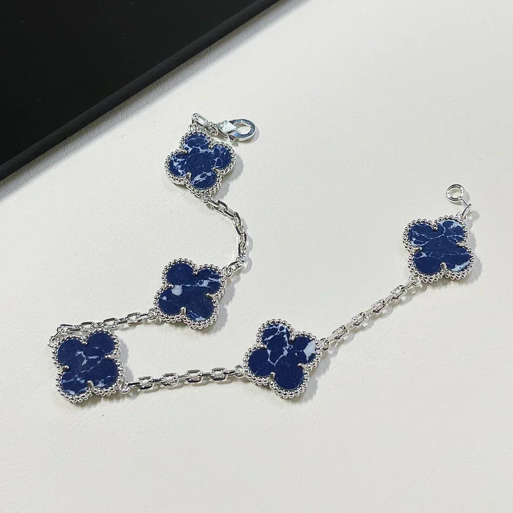 [⭐Corinne]CLOVER 5 MOTIF PIETERSITE BRACELET COLLECTION