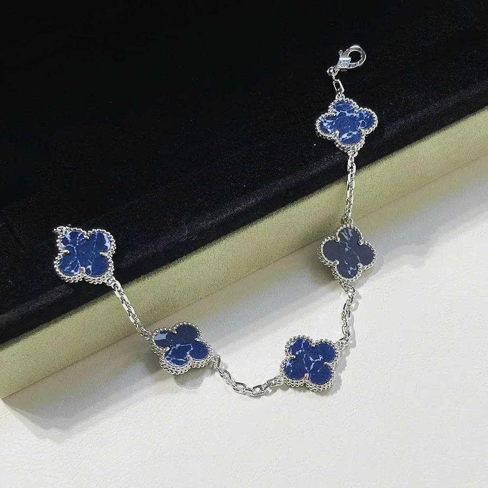 [⭐Corinne]CLOVER 5 MOTIF PIETERSITE BRACELET COLLECTION
