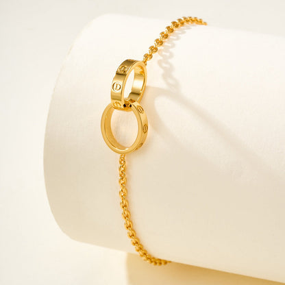 [⭐Corinne]LOVE BRACELET DOUBLE RING