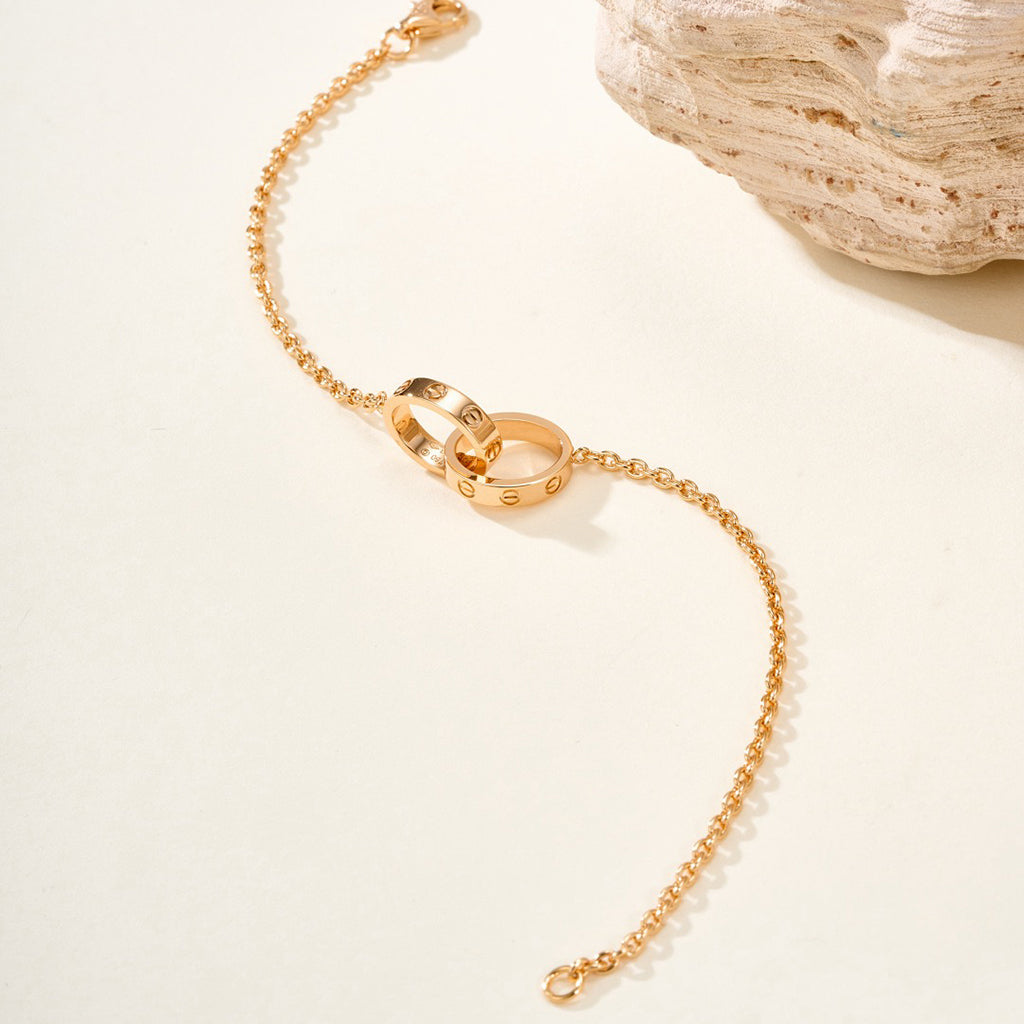 [⭐Corinne]LOVE BRACELET DOUBLE RING