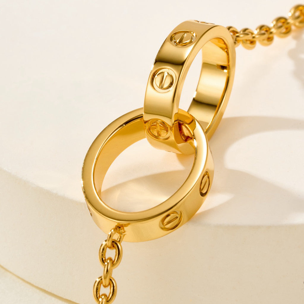 [⭐Corinne]LOVE BRACELET DOUBLE RING