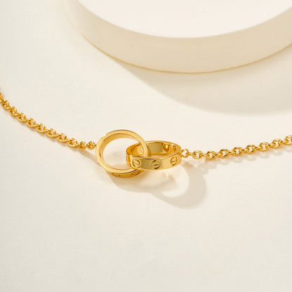 [⭐Corinne]LOVE BRACELET DOUBLE RING