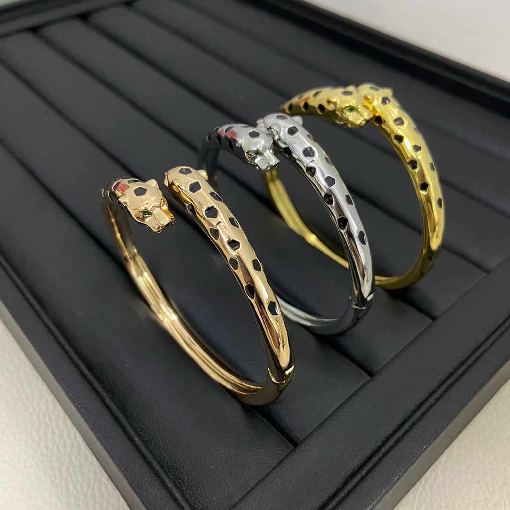 [⭐Corinne]PANTHERE DOUBLE HEADED OPEN BRACELET