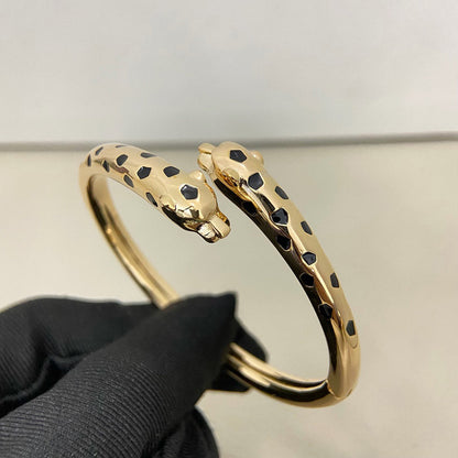 [⭐Corinne]PANTHERE DOUBLE HEADED OPEN BRACELET