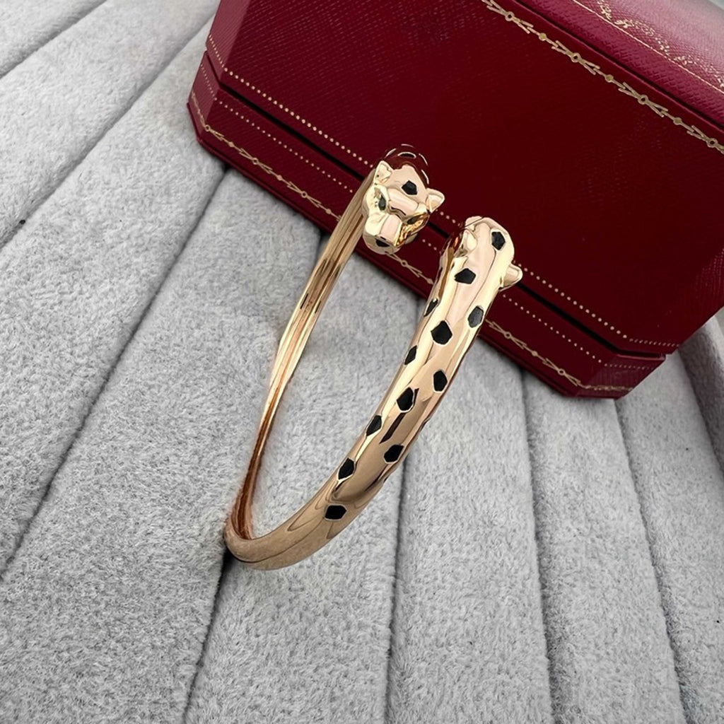 [⭐Corinne]PANTHERE DOUBLE HEADED OPEN BRACELET
