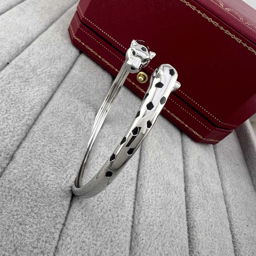 [⭐Corinne]PANTHERE DOUBLE HEADED OPEN BRACELET