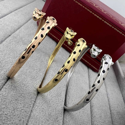 [⭐Corinne]PANTHERE DOUBLE HEADED OPEN BRACELET