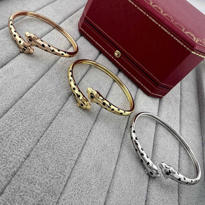 [⭐Corinne]PANTHERE DOUBLE HEADED OPEN BRACELET