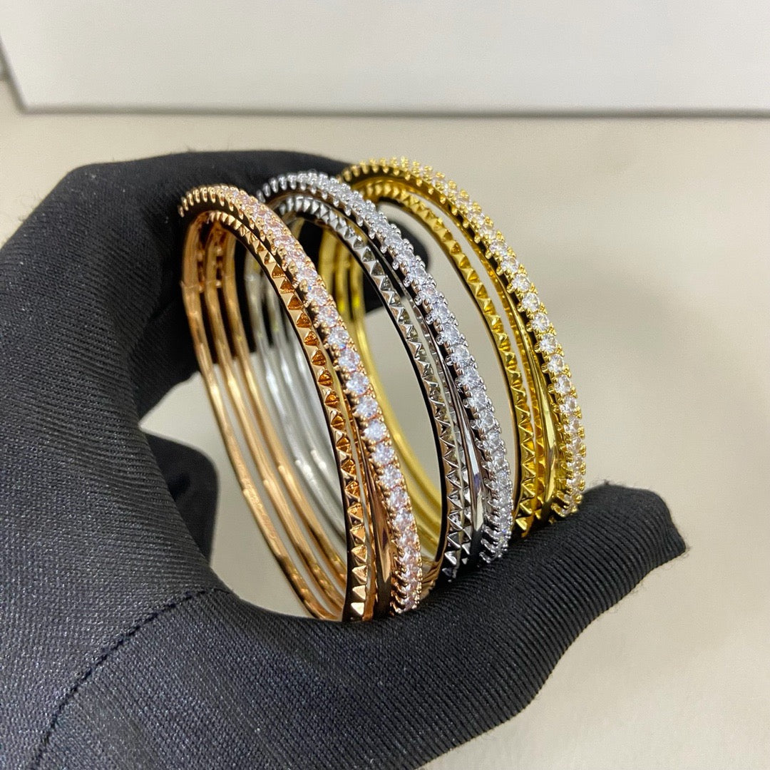 [⭐Corinne]ETINCELLE HALF-PAVED DIAMOND BRACELET