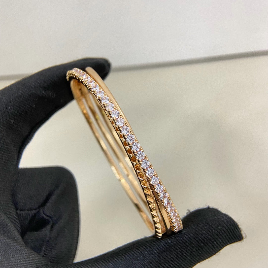 [⭐Corinne]ETINCELLE HALF-PAVED DIAMOND BRACELET