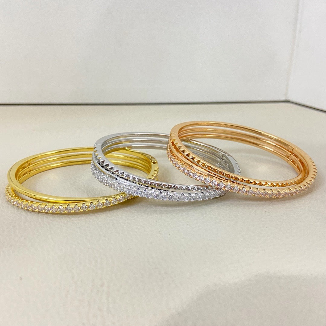 [⭐Corinne]ETINCELLE HALF-PAVED DIAMOND BRACELET