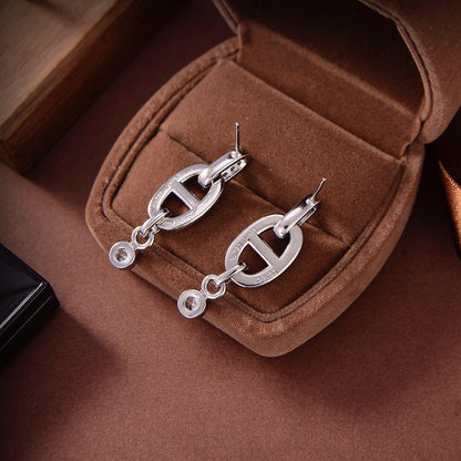 [⭐Corinne]HM CHAINE DIAMOND EARRINGS